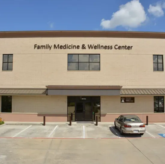 Exterior view of Family Medicine & Wellness Center entrance